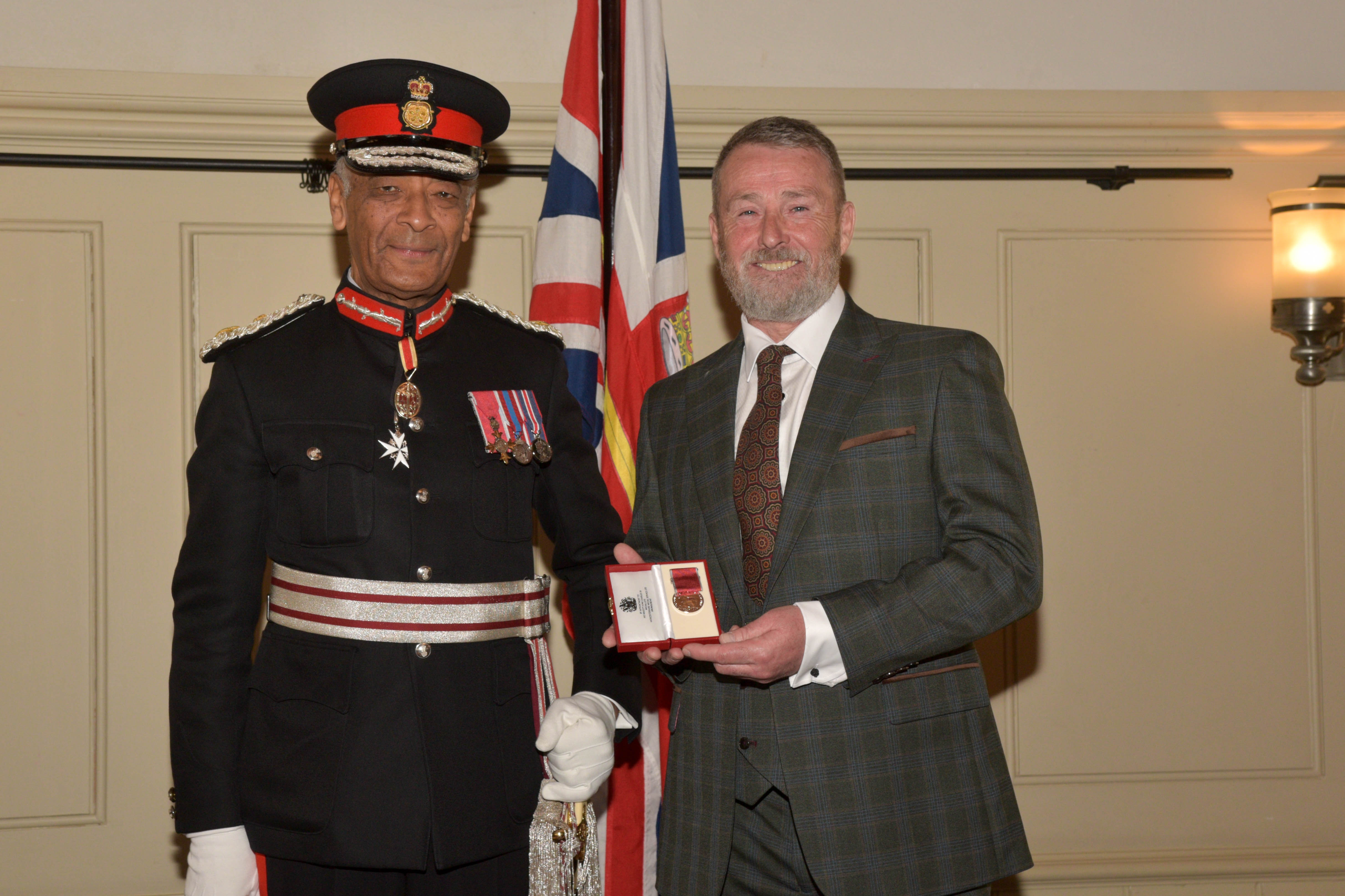 SpeedoMick Receives A British Empire Medal BEM At The Tower Of London